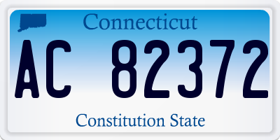 CT license plate AC82372