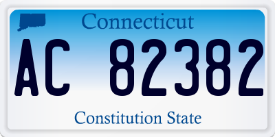 CT license plate AC82382