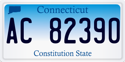 CT license plate AC82390