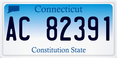 CT license plate AC82391