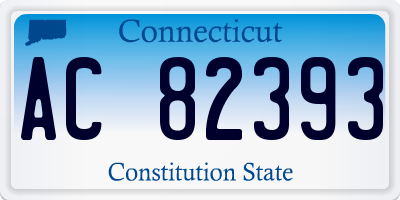 CT license plate AC82393