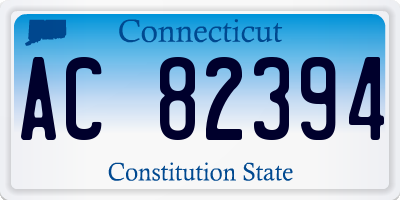 CT license plate AC82394