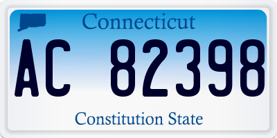 CT license plate AC82398