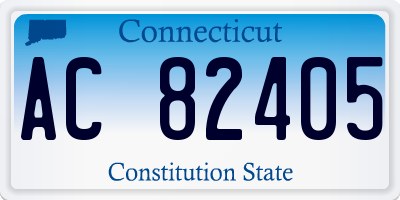 CT license plate AC82405