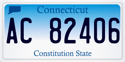 CT license plate AC82406