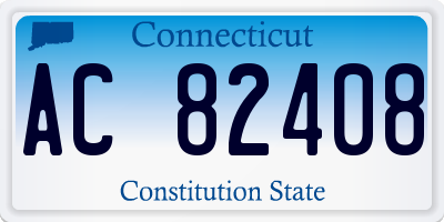 CT license plate AC82408