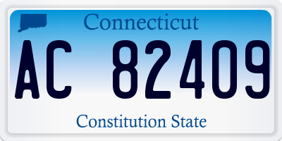 CT license plate AC82409