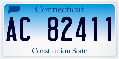 CT license plate AC82411