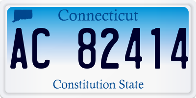 CT license plate AC82414