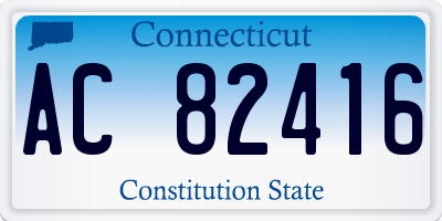 CT license plate AC82416