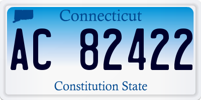CT license plate AC82422