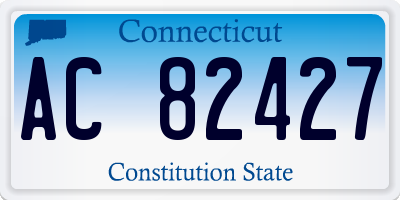 CT license plate AC82427