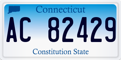 CT license plate AC82429