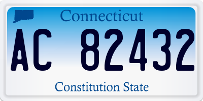 CT license plate AC82432