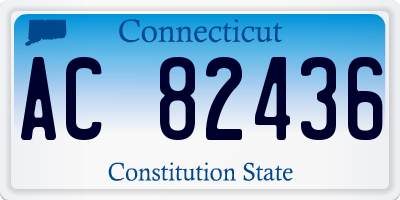 CT license plate AC82436