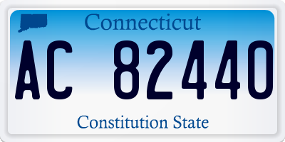 CT license plate AC82440