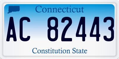 CT license plate AC82443