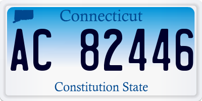 CT license plate AC82446