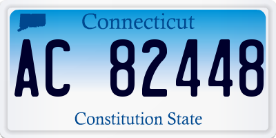CT license plate AC82448