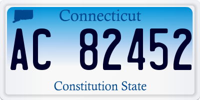 CT license plate AC82452