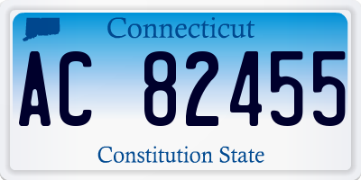 CT license plate AC82455