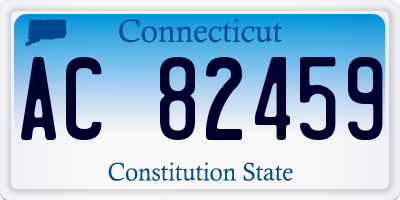 CT license plate AC82459