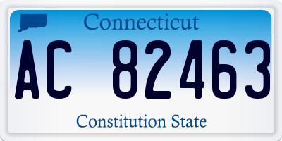 CT license plate AC82463