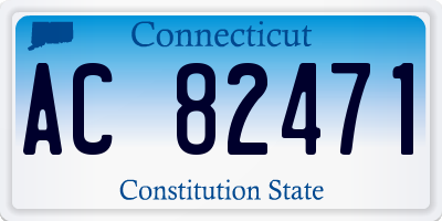 CT license plate AC82471