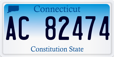 CT license plate AC82474