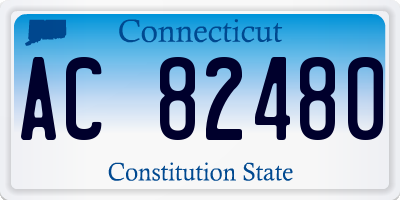 CT license plate AC82480
