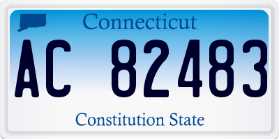 CT license plate AC82483