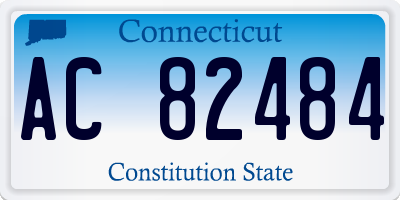 CT license plate AC82484