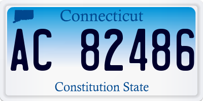 CT license plate AC82486