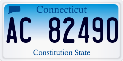 CT license plate AC82490