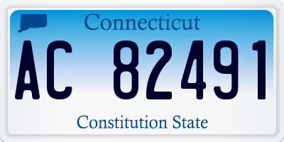 CT license plate AC82491