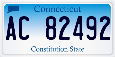 CT license plate AC82492