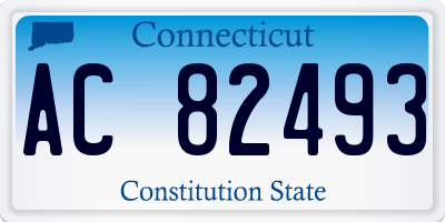 CT license plate AC82493