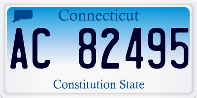 CT license plate AC82495