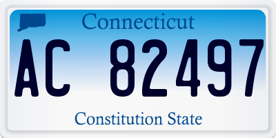 CT license plate AC82497