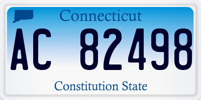 CT license plate AC82498