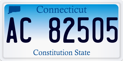 CT license plate AC82505