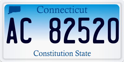 CT license plate AC82520