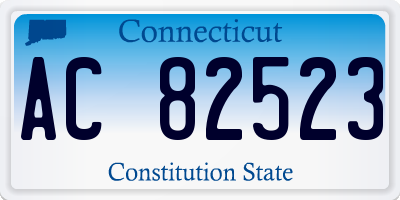 CT license plate AC82523