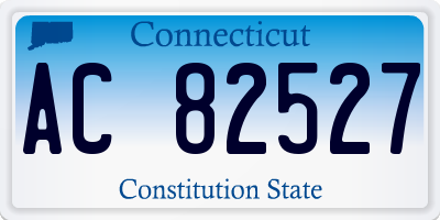 CT license plate AC82527