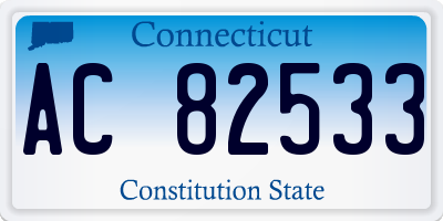 CT license plate AC82533
