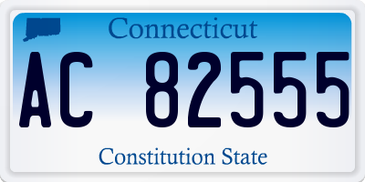 CT license plate AC82555