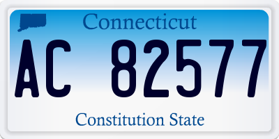 CT license plate AC82577