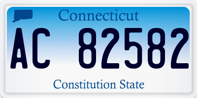 CT license plate AC82582