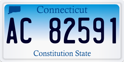 CT license plate AC82591