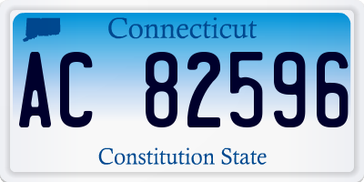 CT license plate AC82596